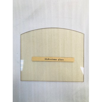 Replacement  glass for Woodsman stove (Curved Top)