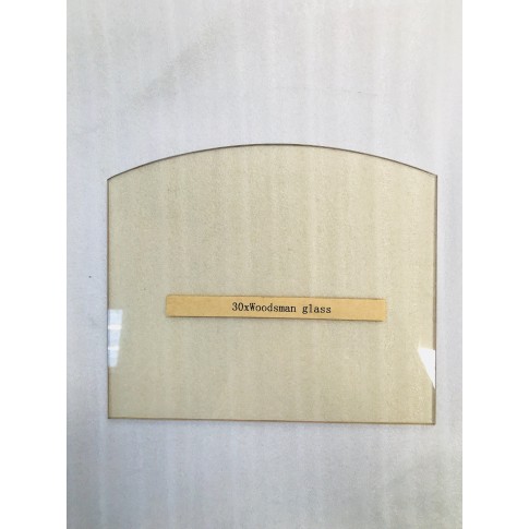 Replacement  glass for Woodsman stove (Curved Top)