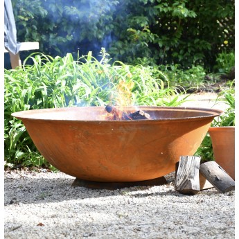 "Raw" 1200mm Diameter 59KG Cast Iron Indian Fire Bowl  