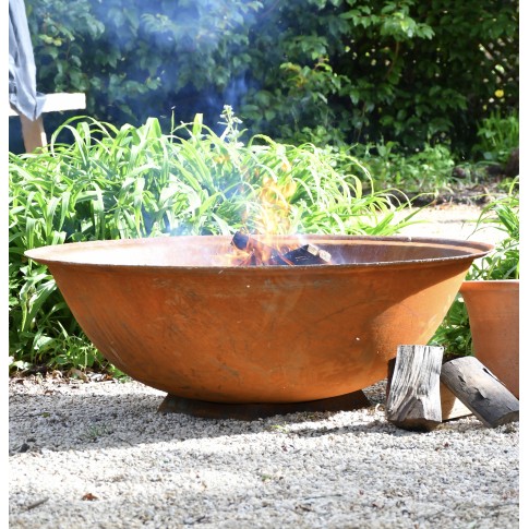 "Raw" 1200mm Diameter 59KG Cast Iron Indian Fire Bowl  