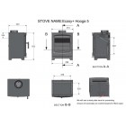 BUNDLE OFFER - Ecosy+ Hooga 5 - 5kw - Defra Approved -  Eco Design Approved - Woodburning Stove 