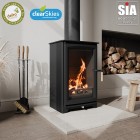 Ecosy+ Hampton Highline 5kw Defra Approved -  Eco Design Approved   - Wood Burning Stove