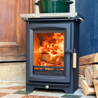 Tiny Space - Ecosy+ Hampton 4 Wood Burning Stove - Defra Approved 