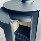 CYLINDRICAL - Ecosy+ Infinity V  - Defra Approved - 5kw - Eco Design Approved - Multi-Fuel  Stove 