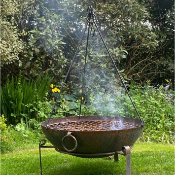 Kadai Wrought Iron Cooking Tripod For 70cm,80cm,90cm Bowls 
