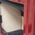 Cherry Red Enamel - Ecosy+ Rock Landscape 5kw - Defra Approved - Eco Design Ready - Multi-Fuel Stove - Cast Iron