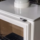 Ivory Enamel - Ecosy+ Rock Landscape 5kw - Defra Approved - Eco Design Ready - Multi-Fuel Stove - Cast Iron