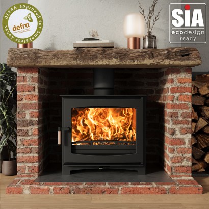 Ecosy+ Panoramic 9 - Ecodesign - Slimline Wood Burning Stove (10kw Maximum Output) Ecosy+ Panoramic 9 - Ecodesign - Slimline Wood Burning Stove (10kw Maximum Output)