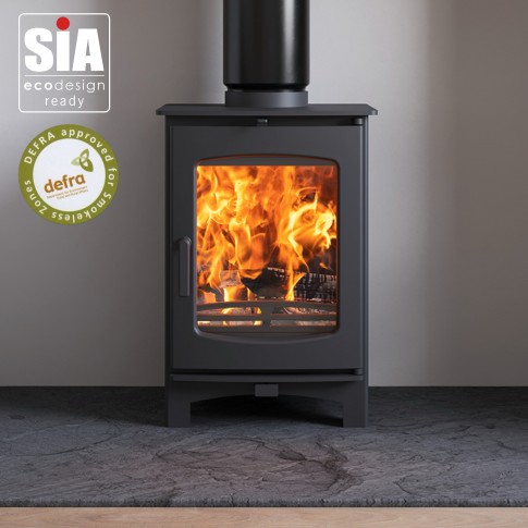 Ecosy+ Ottawa 5 Eco Deluxe, Defra Approved -  Eco Design Approved  - 5kw Wood Burning Stove
