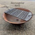 "Raw" 850mm Diameter 24KG Cast Iron Indian Fire Bowl  