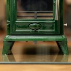 Emerald Green Enamel - Ecosy+ Rock Compact - Defra Approved - Eco Design Ready - Multi-Fuel Stove - Cast Iron