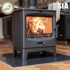 Ecosy+ Rock Midi - 5KW - Defra Approved - Eco Design Approved - Multi-fuel Stove - Cast Iron