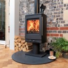 Ecosy+ Lunar 5 Pedestal Stove - Defra Approved 5kw Ecodesign Multi-Fuel Stove