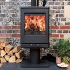 Ecosy+ Lunar 5 Pedestal Stove - Defra Approved 5kw Ecodesign Multi-Fuel Stove
