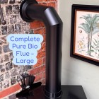 Ecosy+ Nordliv 3-Sided Pure Bio Stove - High 
