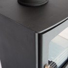 Ecosy+ Panoramic  9 -  Ecodesign - Slimline Wood Burning Stove (10kw Maximum Output) - With Stand 