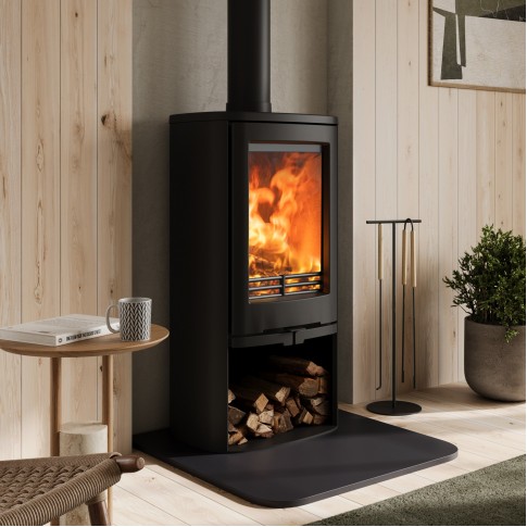 Ecosy Hampton Vista 500 Oval - 5kw - Defra Approved - Woodburning Stove