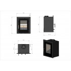 Ecosy+ I500 Inset - 5kw - Wood Burning / Multi-Fuel Cassette Stove Ecosy+ I500 Inset - 5kw - Wood Burning / Multi-Fuel Cassette Stove