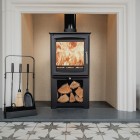 Ecosy+ Hampton 5 Defra Approved With Stand -  Eco Design Approved  - 5kw Wood Burning Stove