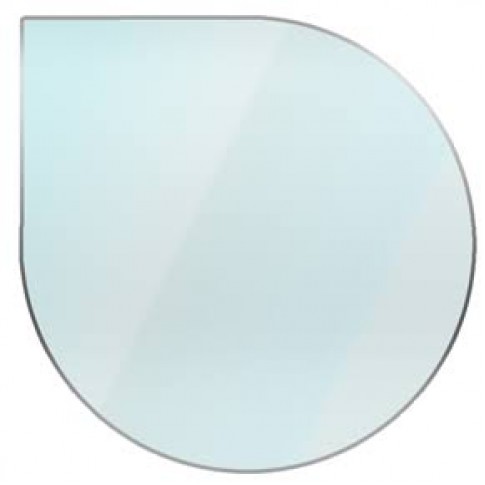 12mm Tear Drop Glass Hearth / Plinth Floor Plate For Woodburning Stove 900 x 900mm