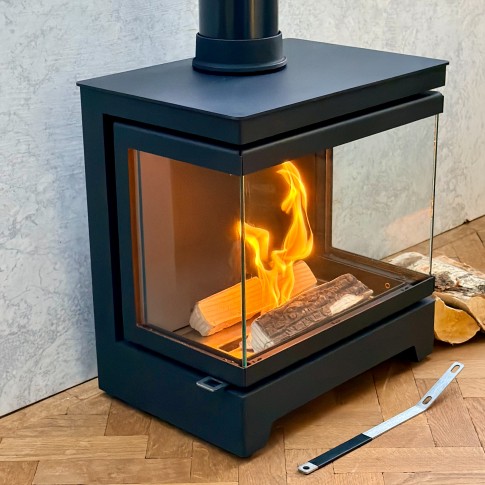 Ecosy+ Nordliv 3-Sided Pure Bio Stove - Low