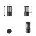Leo Cylindrical 360 Pure Bio Stove