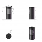 Leo Cylindrical Pure Bio Stove