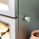 BURNT GREY -  Ecosy+ 5kw Hampton Vista 500 - Defra Approved - 5kw - Eco Design Ready - Woodburning Stove