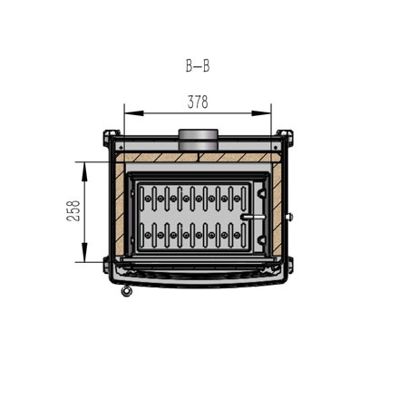 Snug 10 Classic - <a href='/what-is-a-defra-approved-woodburning-stove' title='What is a Defra approved wood burning stove?'>Defra approved</a> 10kw stove diagram
