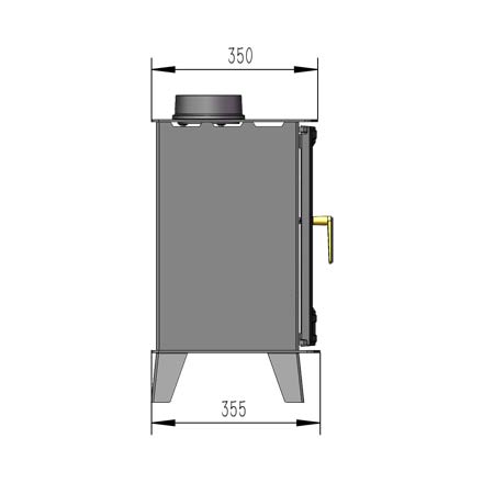 Windsor 7 Pure Bio Stove diagram 2