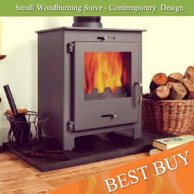 Small contemporary woodburning stove BEST BUY